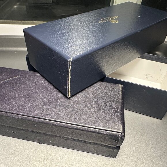 Rare Mikimoto Ballpoint Pen unique purple Wave Guilloche in original box - Picture 7 of 9